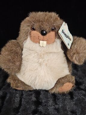 HEARTLINE Vintage 1983 Snuggables Plush Beaver, "Bentley" the Beaver